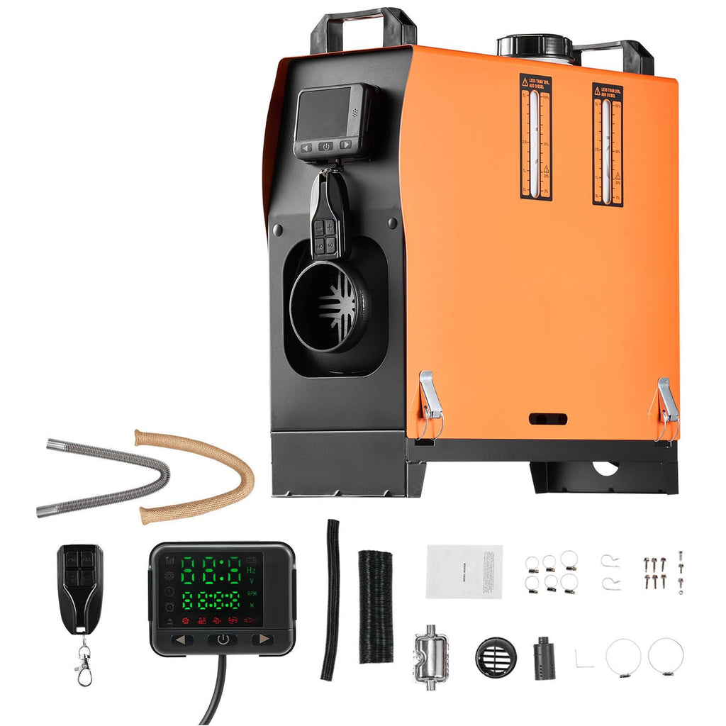 Diesel Air Heater, 8 kW DC12-24V, Fast Heating Diesel Parking Heater with Remote Control and Color Digital Display, Low Noise, Voice Announcement, for RV, Truck, Camper, Van, Boat and Trailer