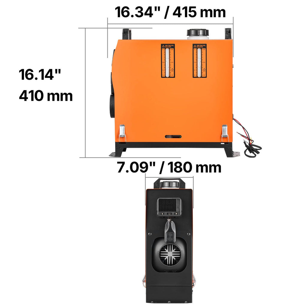 Diesel Air Heater, 8 kW DC12-24V, Fast Heating Diesel Parking Heater with Remote Control and Color Digital Display, Low Noise, Voice Announcement, for RV, Truck, Camper, Van, Boat and Trailer