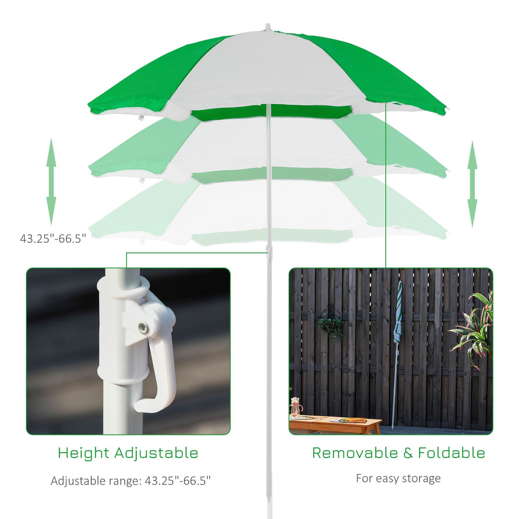 Wooden Kids Picnic Table with Sandbox, Adjustable Umbrella, and Removable Parasol, Outdoor Set for Garden and Patio
