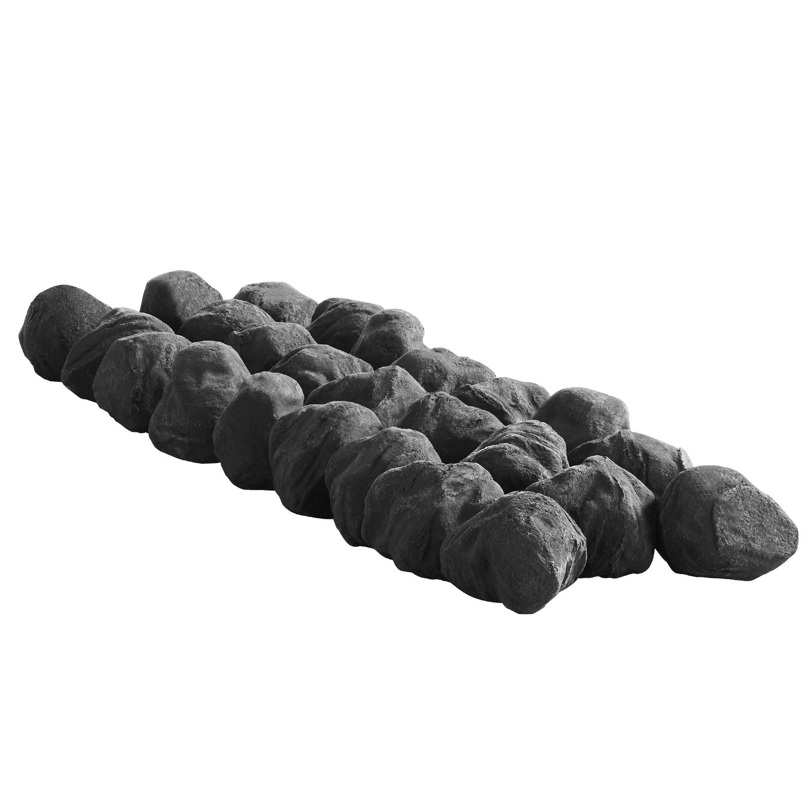Lava Rocks, 1.2-2.0 inch 25 Pcs Fire Stones Lava Rocks For Fire Pit, Reusable Fire Pit Stones Indoor and Outdoor Use, Decorative Firepit Rocks for Propane/Gas Fireplace,Stove,Courtyard,Camping