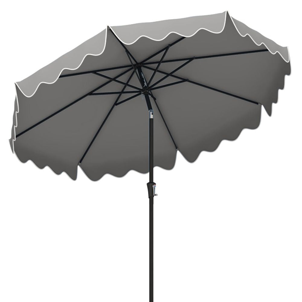 9 Feet Patio Umbrella with Crank Handle and Push Button Tilt