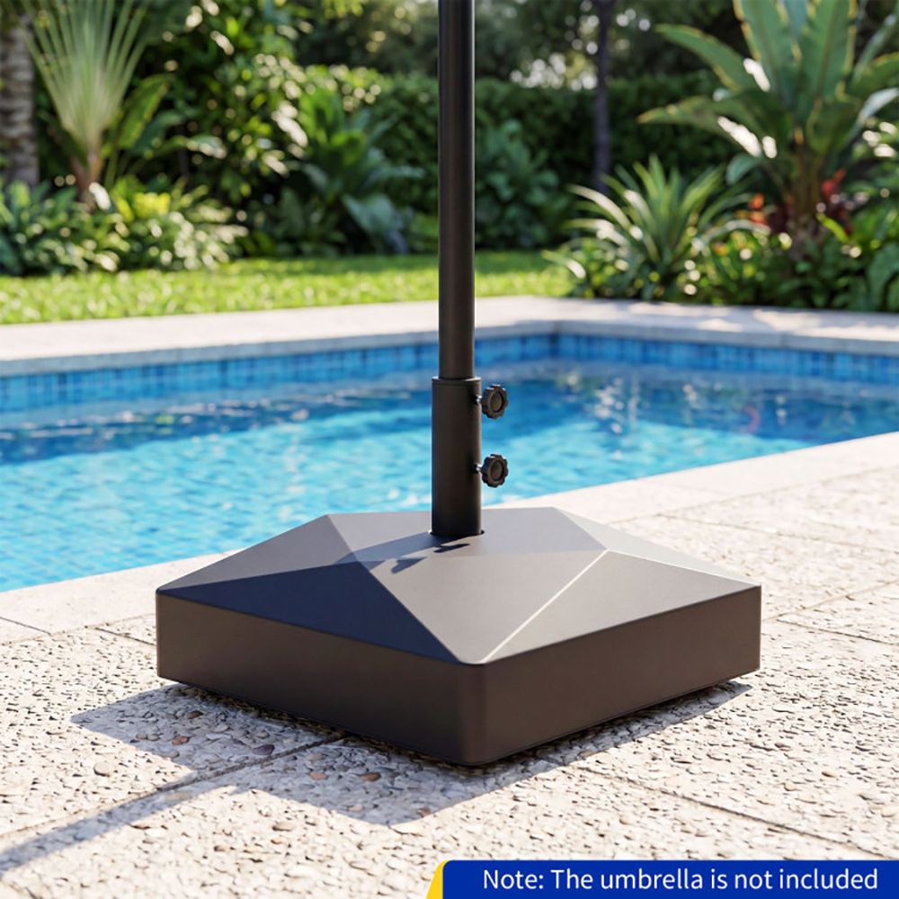 154lbs Mobile Fillable Patio Umbrella Base with 4 Wheels