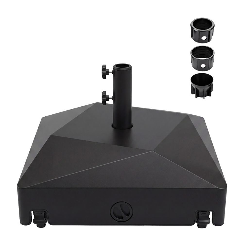 154lbs Mobile Fillable Patio Umbrella Base with 4 Wheels