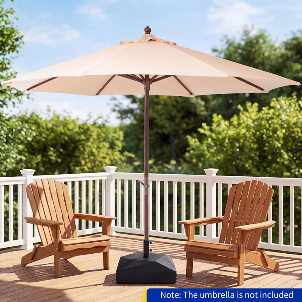 154lbs Mobile Fillable Patio Umbrella Base with 4 Wheels