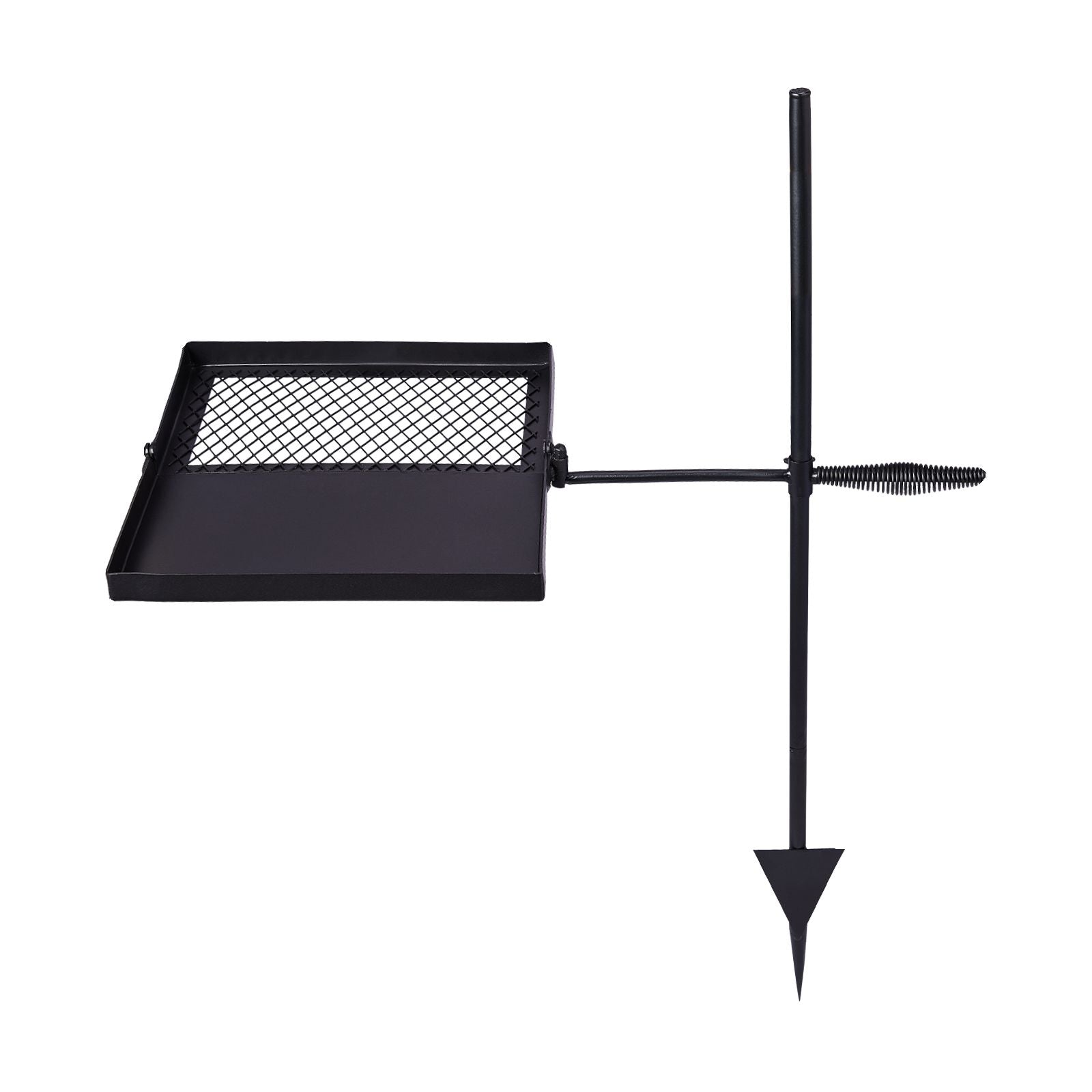 Folding Swivel Campfire Grill, Portable Cooking Grate over Fire Pit, Lightweight Grate & Camp Fire Rack with Carrying Bag for Outdoor Camping BBQ, Black
