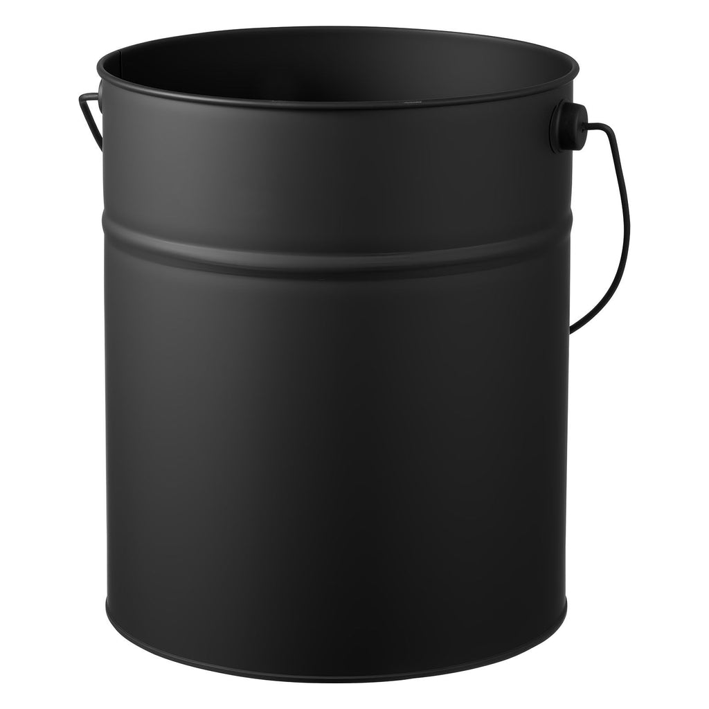 Ash Bucket, 4 PCS with Lid, Shovel, Broom and Gloves, Metal Fireplace Charcoal Bucket and Ash Can, 4 GAL Large Capacity for Fireplace, Fire Pits, Wood Burning Stoves, Indoor and Outdoor