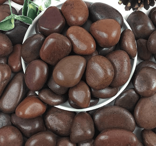 38 lbs White River Rocks, 2-3 inch Polished Pebbles - Versatile for indoor/outdoor use. Ideal for plant decor, vases, aquariums, and creating serene garden landscapes.