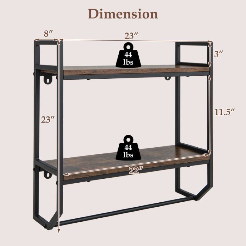 Shelves Wall Mounted for Bedroom/Kitchen/Bathroom Wall Decor