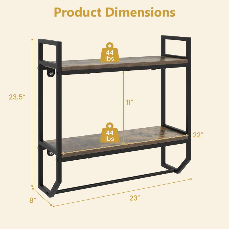 Shelves Wall Mounted for Bedroom/Kitchen/Bathroom Wall Decor