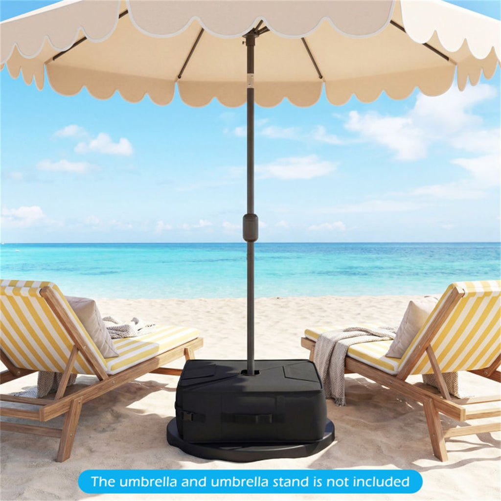 2-Pack 90lbs Patio Umbrella Base Sandbags 900D Oxford Weatherproof Weight Bags for Offset Cantilever Umbrella