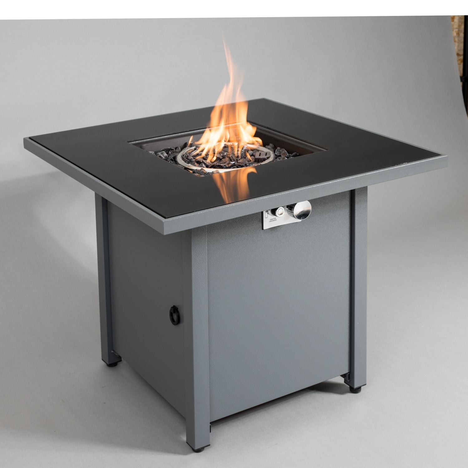 25" H x 30" W Steel Outdoor Fire Pit Table