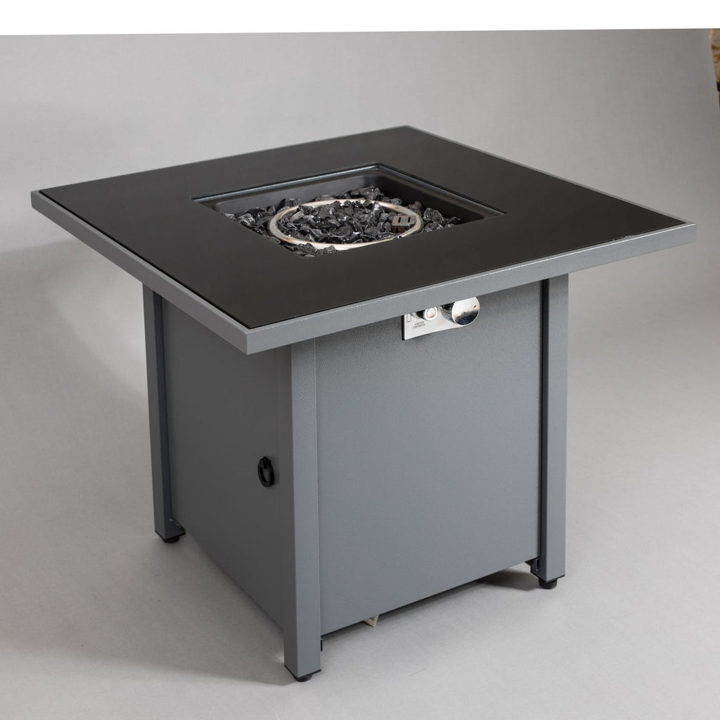 25" H x 30" W Steel Outdoor Fire Pit Table