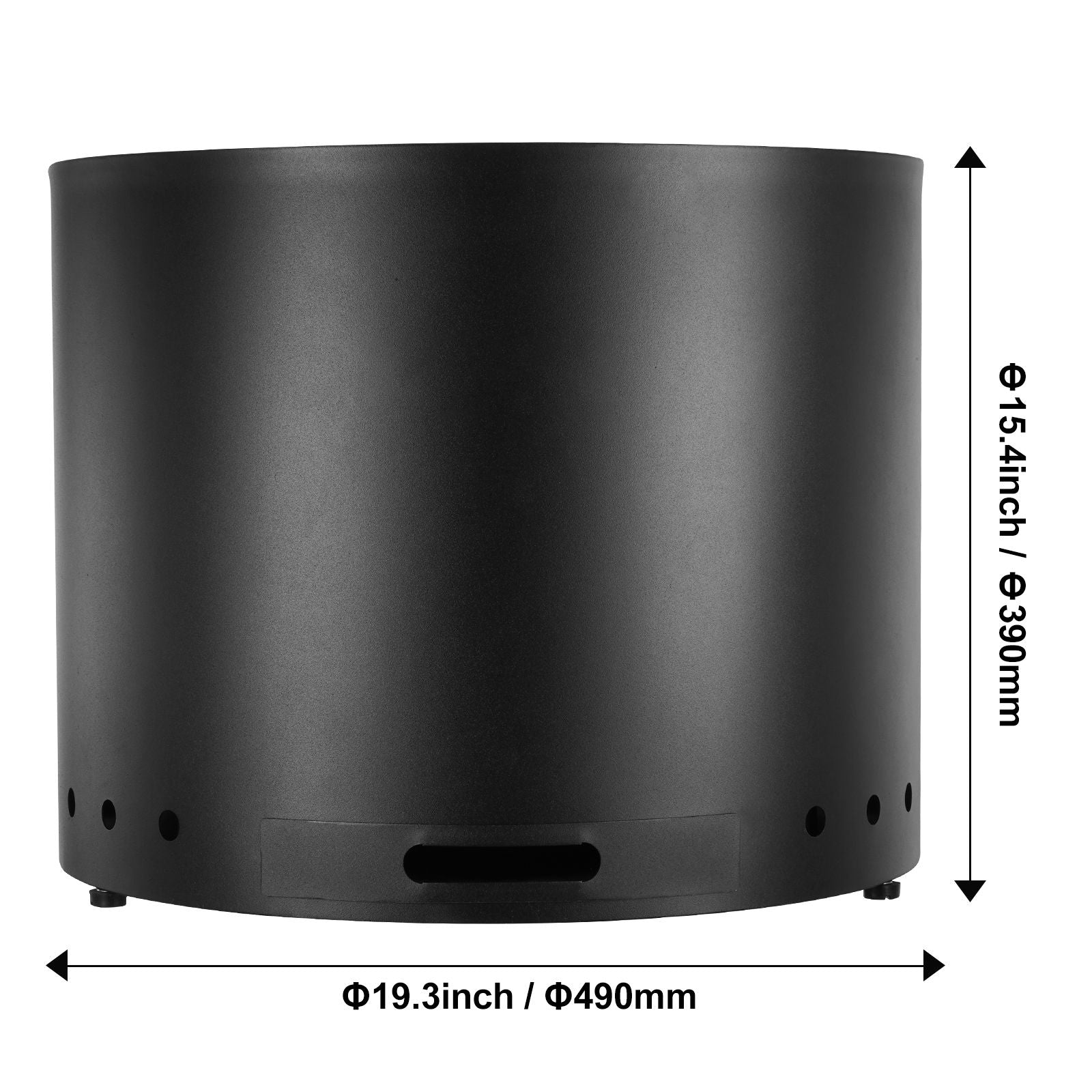 Smokeless Fire Pit Stove Bonfire, H: 15.4 in x Dia: 19.3 in ,Wood Burning Fireplaces with Removable Ash Pan, SUS430 Stainless Steel inner Portable Outdoor Firepit, for Outdoor Patio Camping