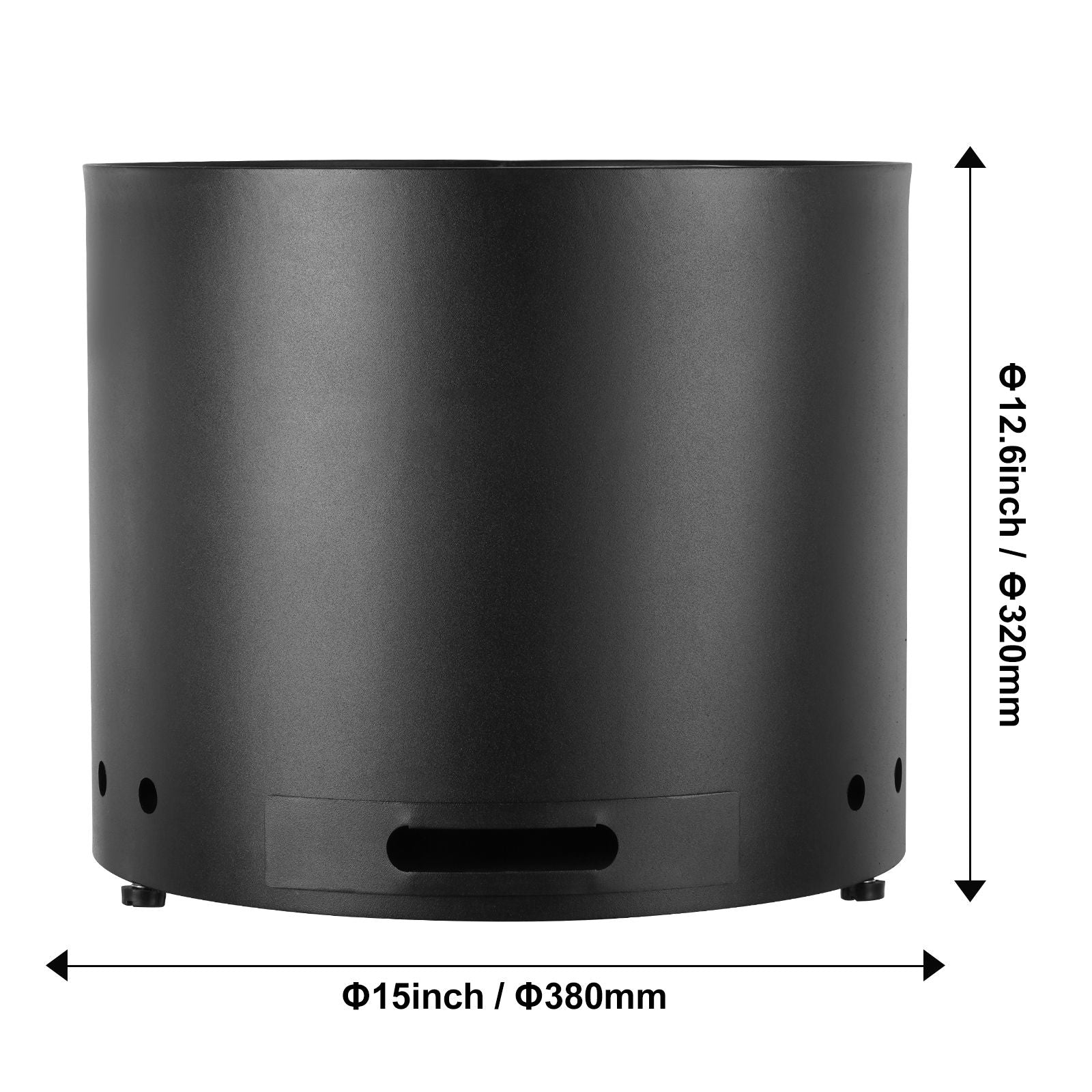 Smokeless Fire Pit Stove Bonfire, H: 12.6 in x Dia: 15 in ,Wood Burning Fireplaces with Removable Ash Pan, SUS430 Stainless Steel inner Portable Outdoor Firepit, Ideal for Outdoor Patio Camping
