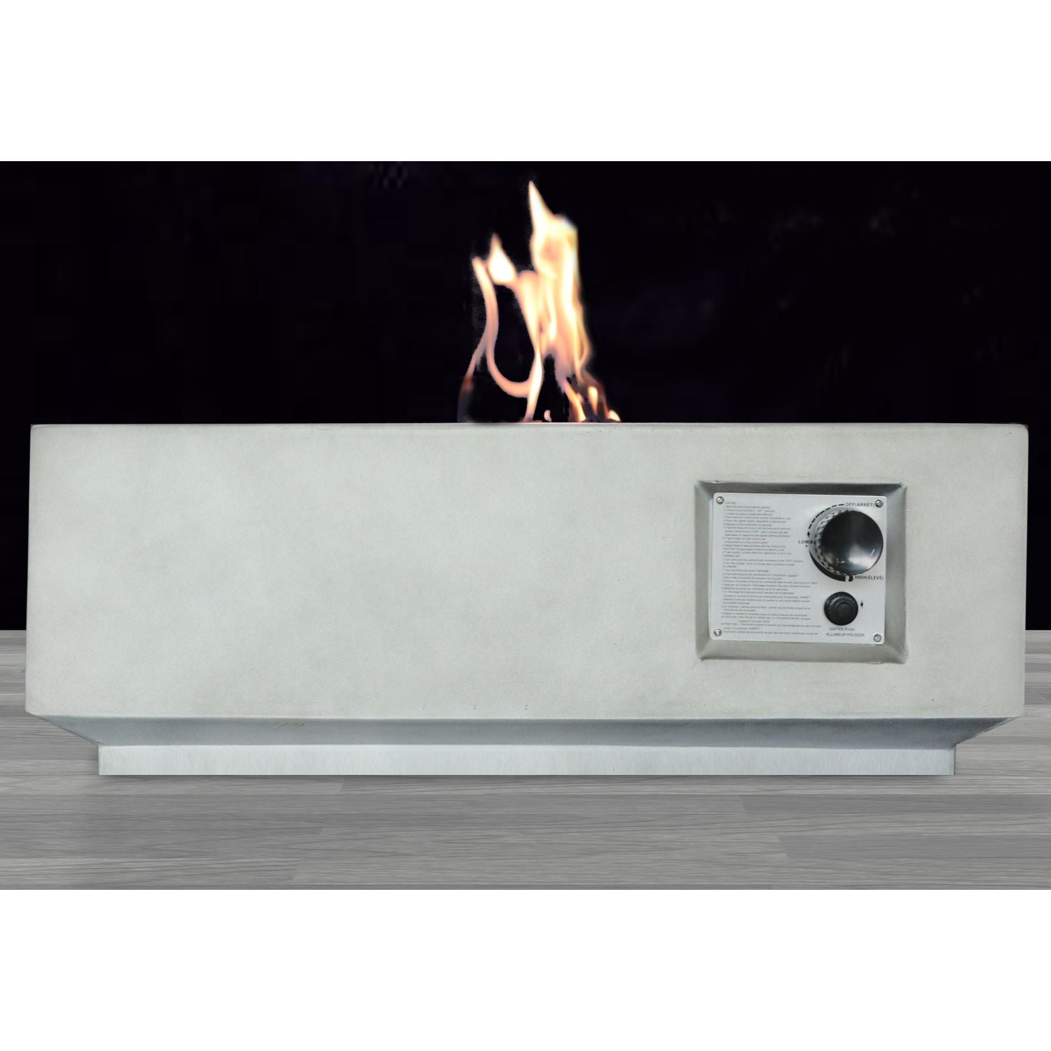 Fiber Reinforced Concrete Propane Gas Fire Pit table