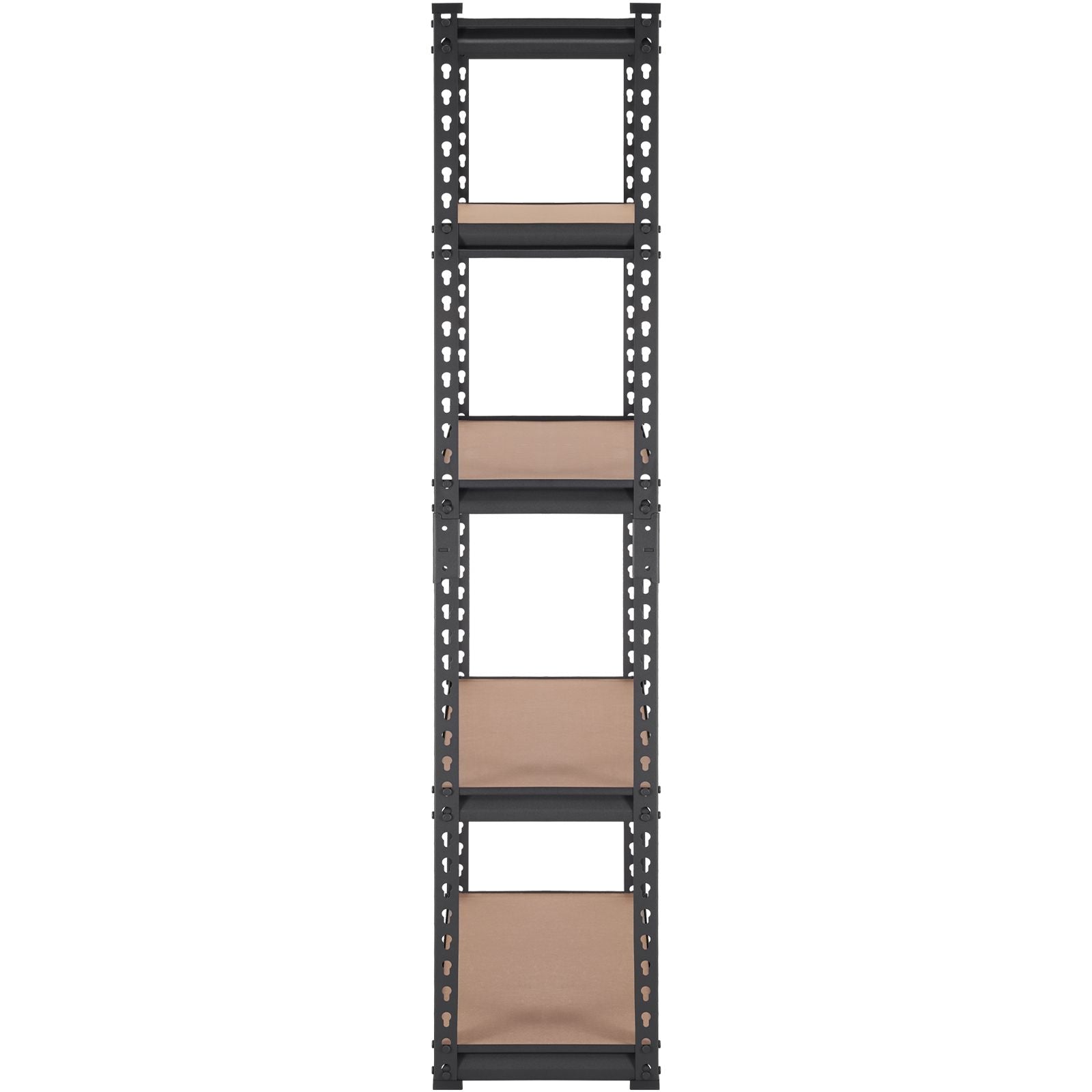 Storage Shelving Unit, 5-Tier Adjustable, 2000 lbs Capacity, Heavy Duty Garage Shelves Metal Organizer Utility Rack, Black, 30" L x 12" W x 60" H for Kitchen Pantry Basement Bathroom Laundry
