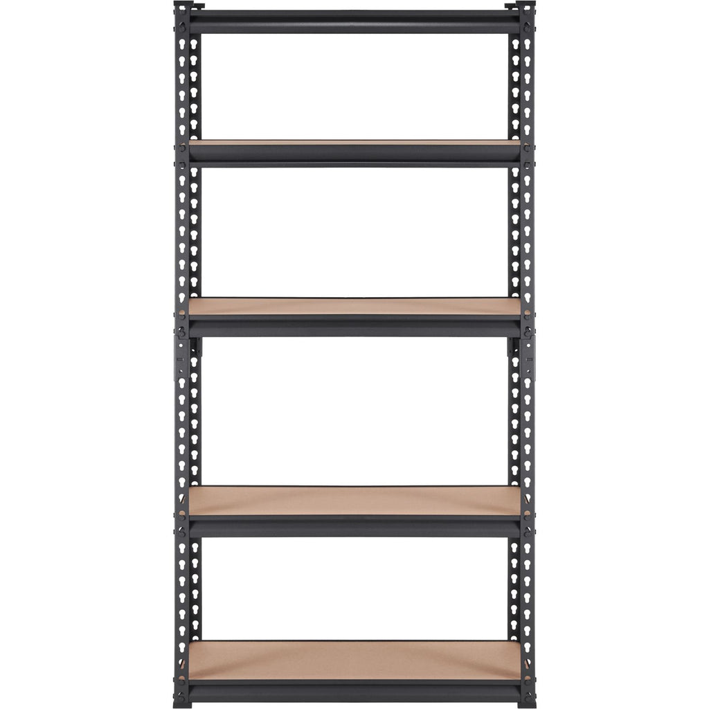 Storage Shelving Unit, 5-Tier Adjustable, 2000 lbs Capacity, Heavy Duty Garage Shelves Metal Organizer Utility Rack, Black, 30" L x 12" W x 60" H for Kitchen Pantry Basement Bathroom Laundry
