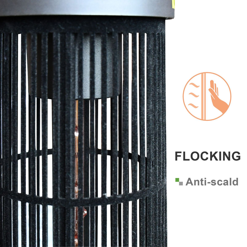 Infrared Electric Freestanding Outdoor Heater,IP55 Waterproof,Touch Switch,1200W