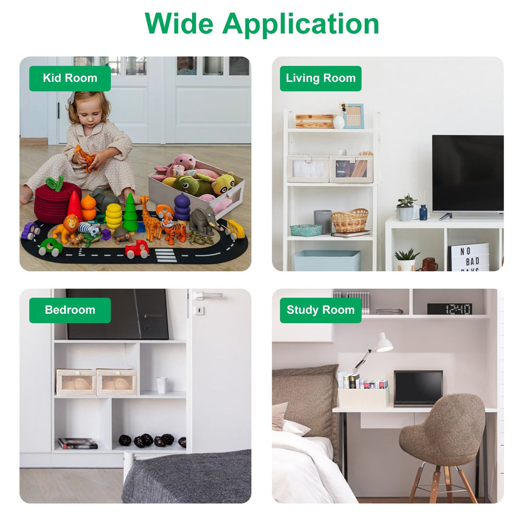 4Pcs Foldable Linen Clothing Storage Bin with Visible Clear Window Convenient Handle Multipurpose Collapsible Storage Basket Closet Fabric Container For Shelves Bedroom