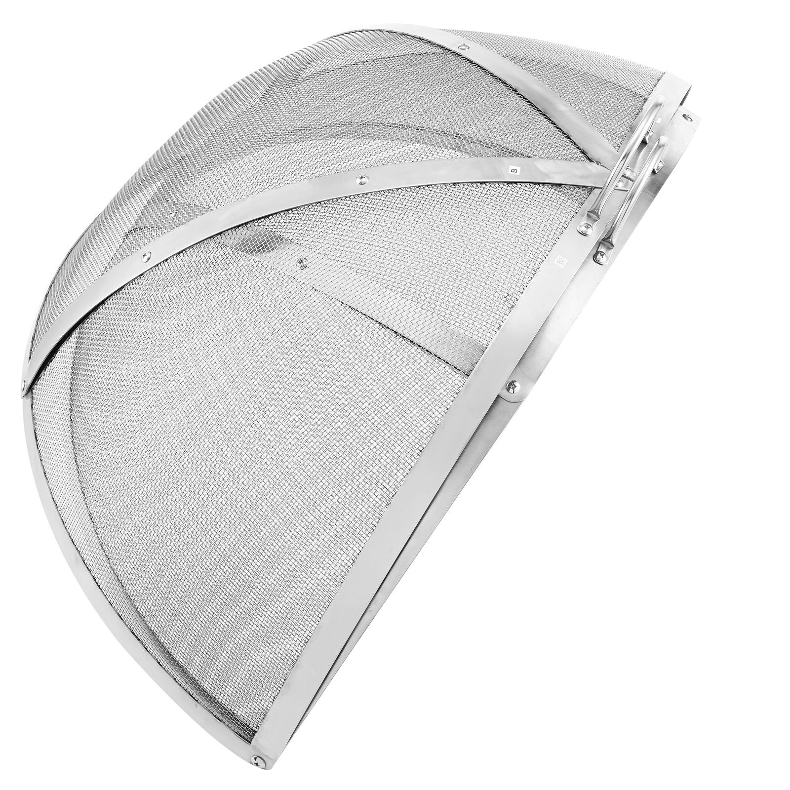 Firepit Spark Screen Lid, 30" Diameter, Outdoor Firepit Ring Cover Round Accessories, Fire Pit Metal Cover, Easy-Opening Stainless Steel Fire Ring Covers for Outdoor Patio Fire Pits Backyard