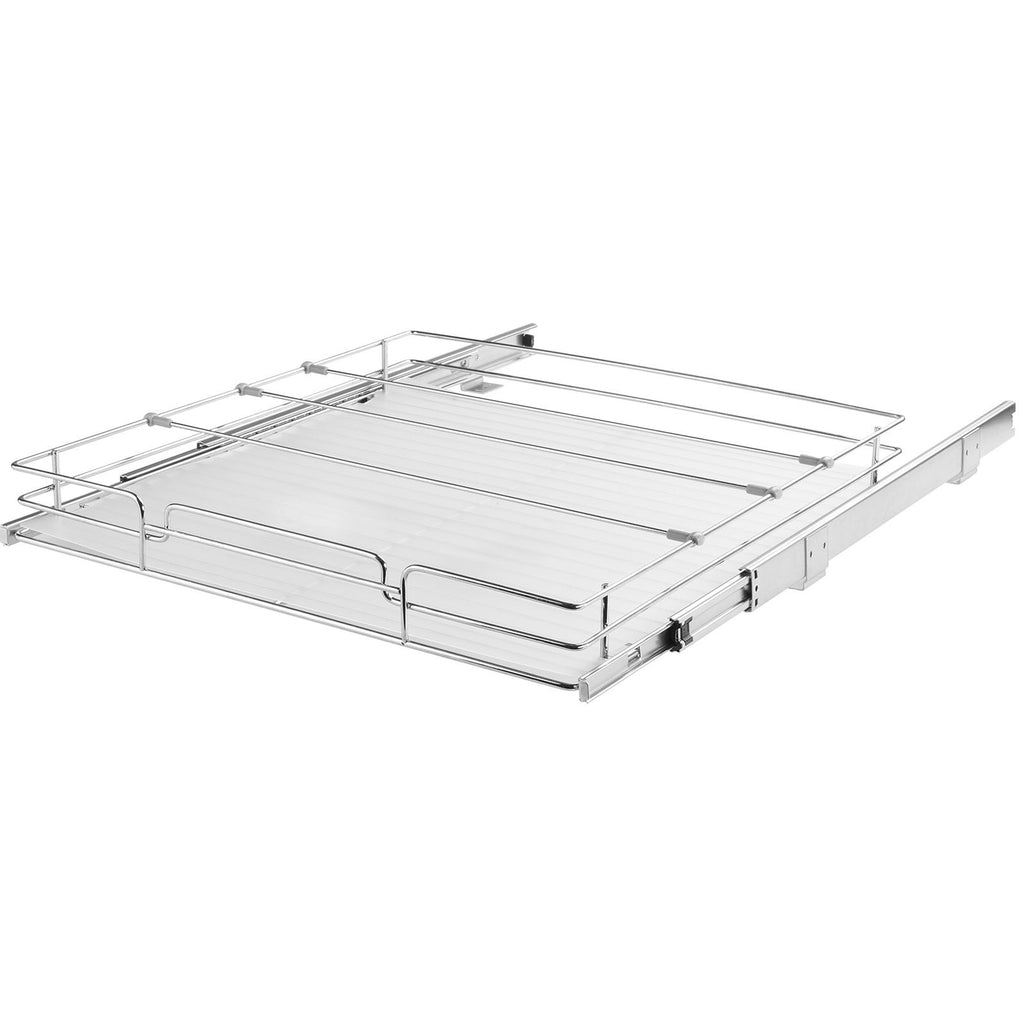 21.5"Wx21"Dx3.5"H Pull Out Cabinet Organizer, Heavy Duty Slide Out Pantry Shelves, Steel Roll Out Drawers, Sliding Drawer Storage for Home Under Sink, 23"Wx22"Dx7"H Install Size for Cabinet