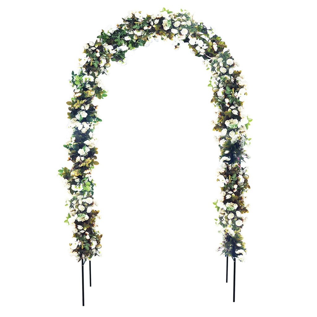 78"H x 45"W Metal Garden Arch Trellis; Wedding Arch,Adjustable Arbor Trellis for Garden Climbing Plants Support or Wedding Decor