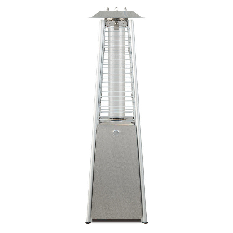 9500 BTU Portable Tabletop Pyramid Patio Heater with Glass Tube