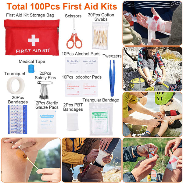 125 in 1 Survival Kits, Gifts for Men, Professional Survival Gear Equipment Tools First Aid Supplies for SOS Emergency Tactical Hiking Hunting Disaster Camping Adventures(No shipments on weekends)
