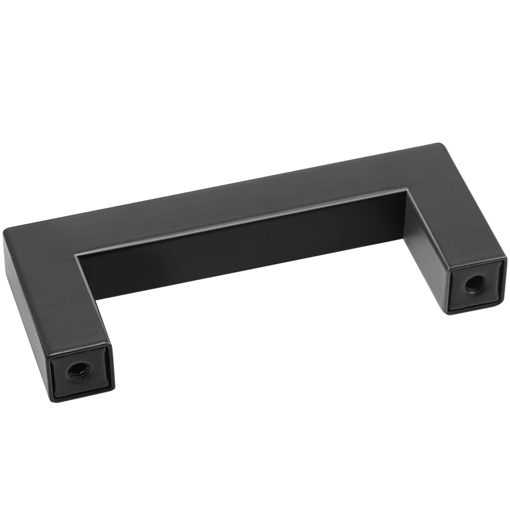 30 Pack Cabinet Pulls, 3in / 76mm Center to Center Slim Square Kitchen Cabinet Drawer, Stainless Steel Modern Kitchen Cupboard Door Handles for Kitchen Bathroom Bar Hardware Matte Black