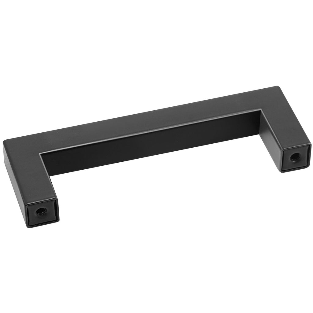 30 Pack Cabinet Pulls, 3.86in / 96mm Center to Center Slim Square Kitchen Cabinet Drawer, Stainless Steel Modern Kitchen Cupboard Door Handles for Kitchen Bathroom Bar Hardware Matte Black