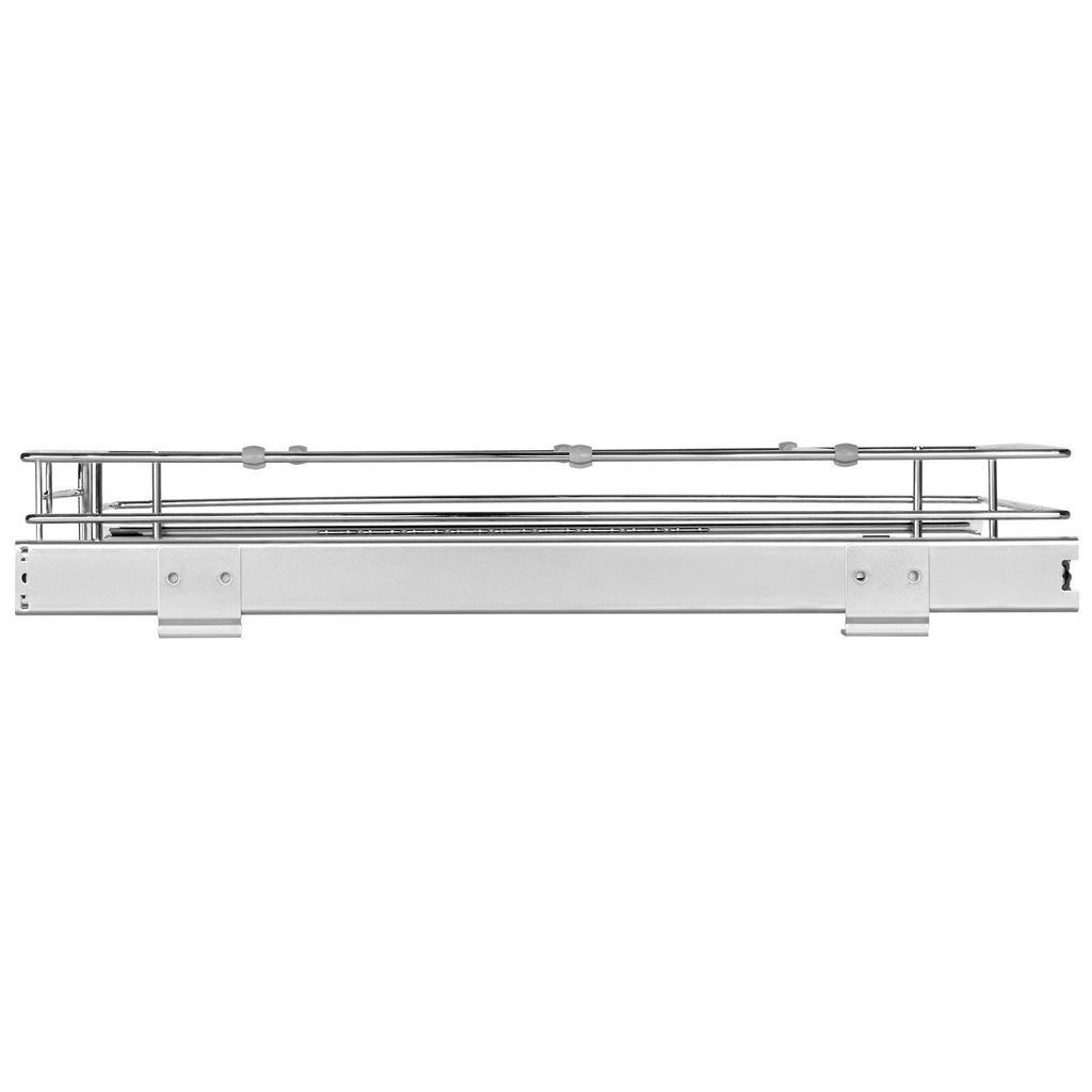 12.5"Wx16.5"Dx3.5"H Pull Out Cabinet Organizer, Heavy Duty Slide Out Pantry Shelves, Steel Roll Out Drawers, Sliding Drawer Storage for Home Under Sink, 14"Wx17.5"Dx7"H Install Size for Cabinet