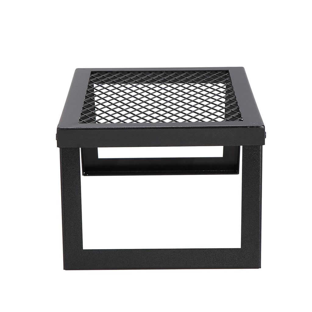 Folding Campfire Grill, Heavy Duty Steel Mesh Grate, 18" Portable Camping Grates Over Fire Pit, Camp Fire Cooking Equipment with Legs Carrying Bag, Grilling Rack for Outdoor Open Flame Cooking