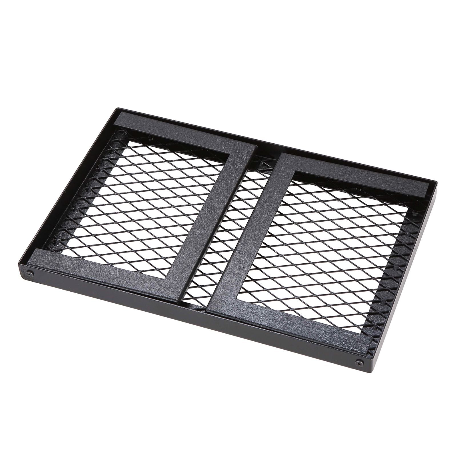 Folding Campfire Grill, Heavy Duty Steel Mesh Grate, 18" Portable Camping Grates Over Fire Pit, Camp Fire Cooking Equipment with Legs Carrying Bag, Grilling Rack for Outdoor Open Flame Cooking