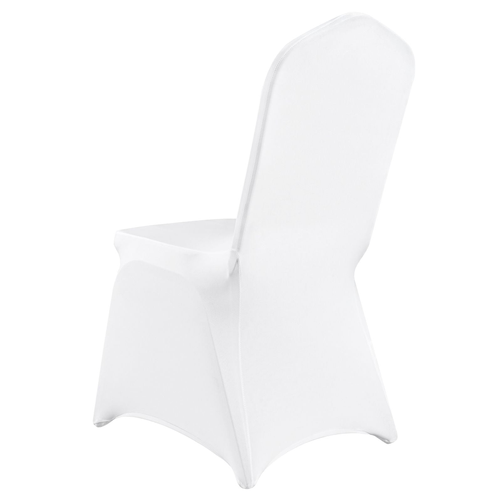 Stretch Spandex Folding Chair Covers, Universal Fitted Chair Cover, Removable Washable Protective Slipcovers, for Wedding, Holiday, Banquet, Party, Celebration, Dining (30PCS White)