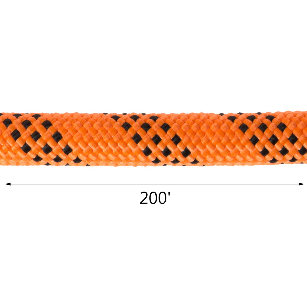 Polyester Rope 9/16" x 200', Load and Pulling Rope, 8600lbs Breaking Strength(Not suitable for rocking climbing, mountain climbing, hanging people, etc.)