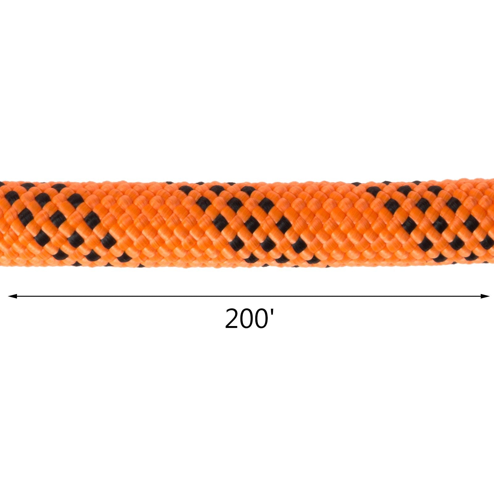 Polyester Rope 9/16" x 200', Load and Pulling Rope, 8600lbs Breaking Strength(Not suitable for rocking climbing, mountain climbing, hanging people, etc.)