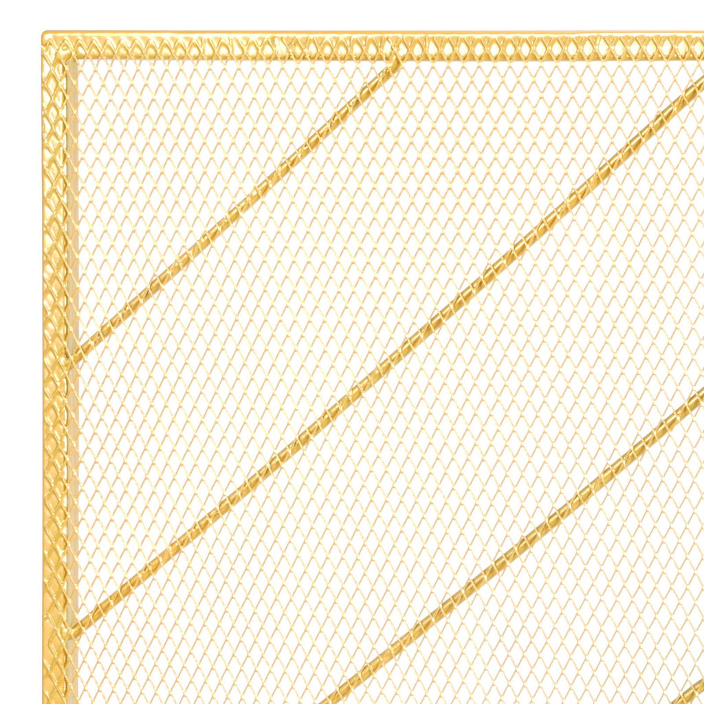 Fireplace Screen Single Panel, Sturdy Iron Mesh Fireplace Screen, 38.6"(L) x29.8"(H) Spark Guard Cover, Simple Installation, Free Standing Fire Fence Grate for Living Room Home Decor Modern