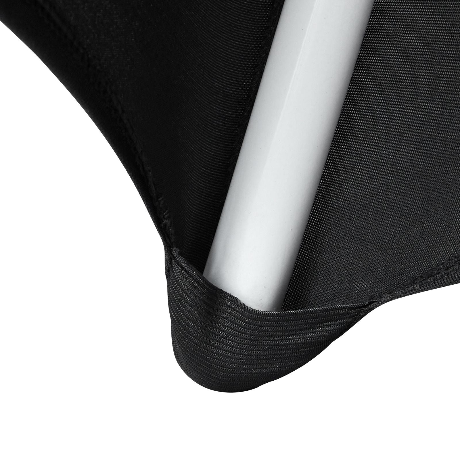 Stretch Spandex Folding Chair Covers, Universal Fitted Chair Cover, Removable Washable Protective Slipcovers, for Wedding, Holiday, Banquet, Party, Celebration, Dining (100PCS Black)
