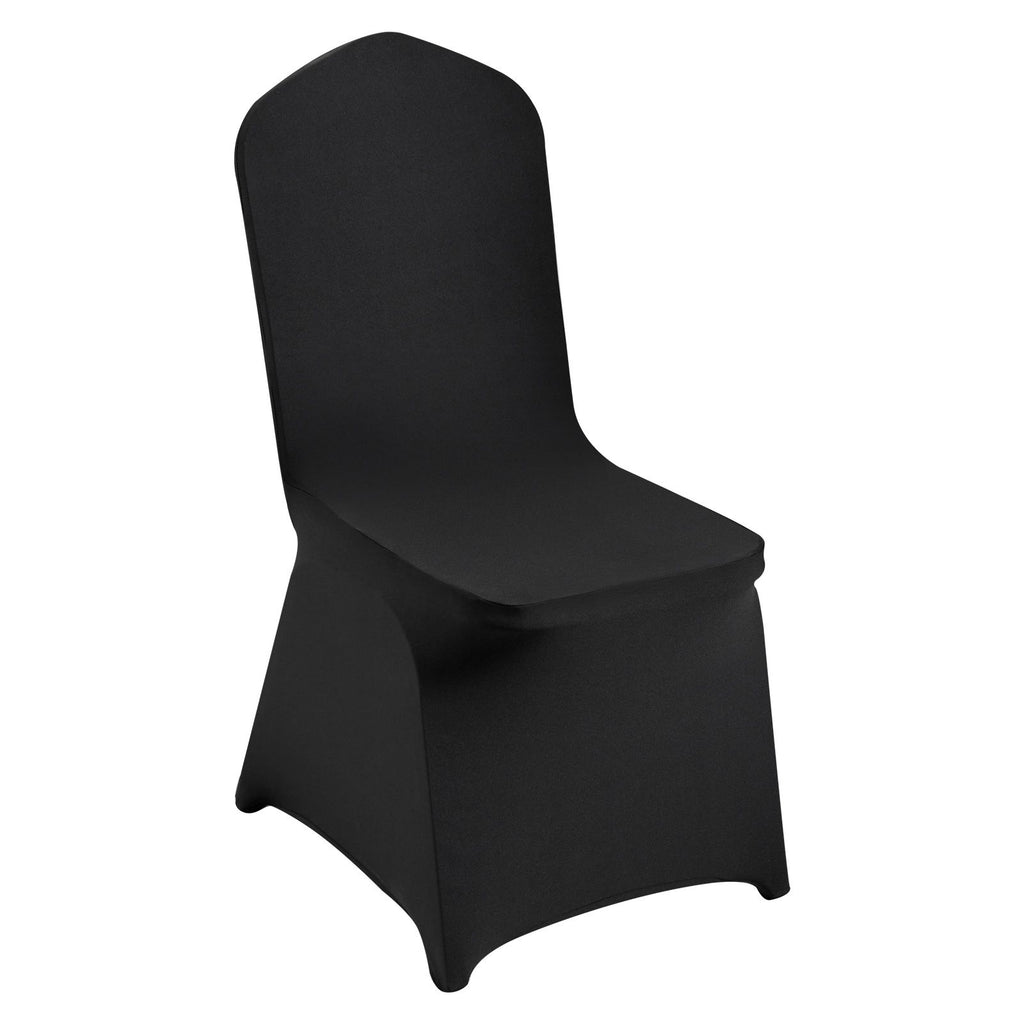 Stretch Spandex Folding Chair Covers, Universal Fitted Chair Cover, Removable Washable Protective Slipcovers, for Wedding, Holiday, Banquet, Party, Celebration, Dining (30PCS Black)