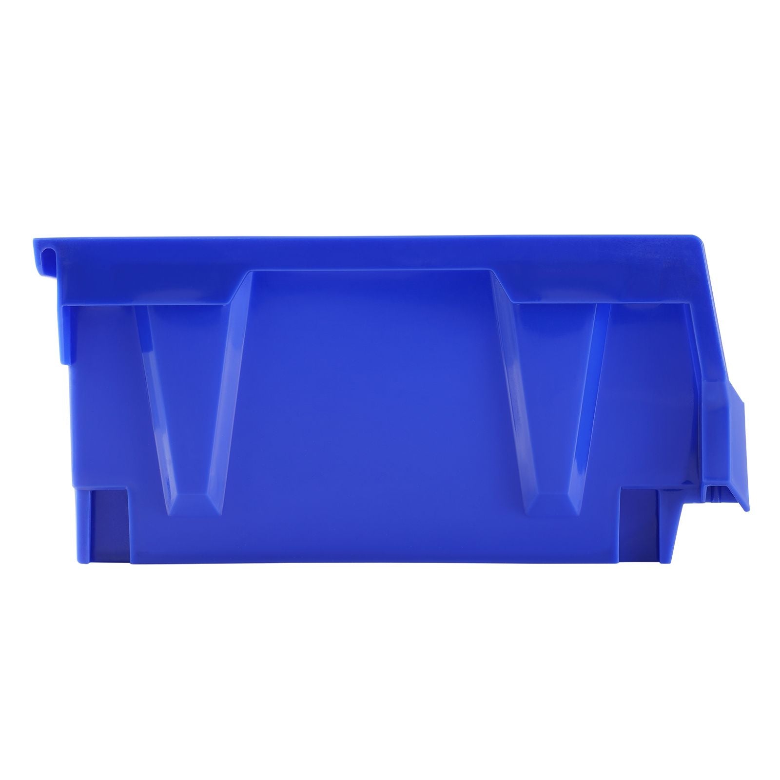 Plastic Storage Bin, (11-Inch x 5-Inch x 5-Inch), Hanging Stackable Storage Organizer Bin, Blue/Red, 12-Pack, Heavy Duty Stacking Containers for Closet, Kitchen, Office, or Pantry Organization