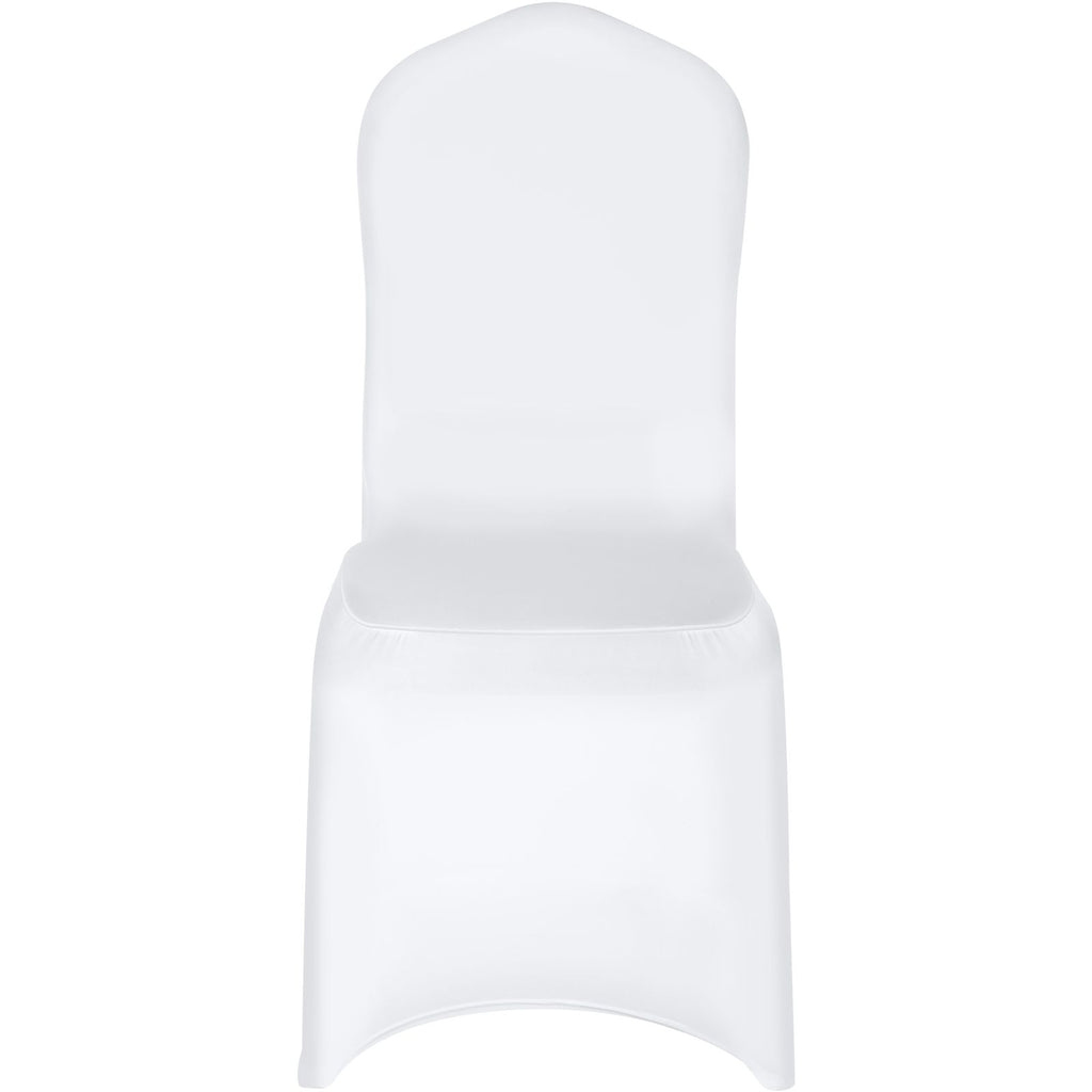 Stretch Spandex Folding Chair Covers, Universal Fitted Chair Cover, Removable Washable Protective Slipcovers, for Wedding, Holiday, Banquet, Party, Celebration, Dining (50PCS White)