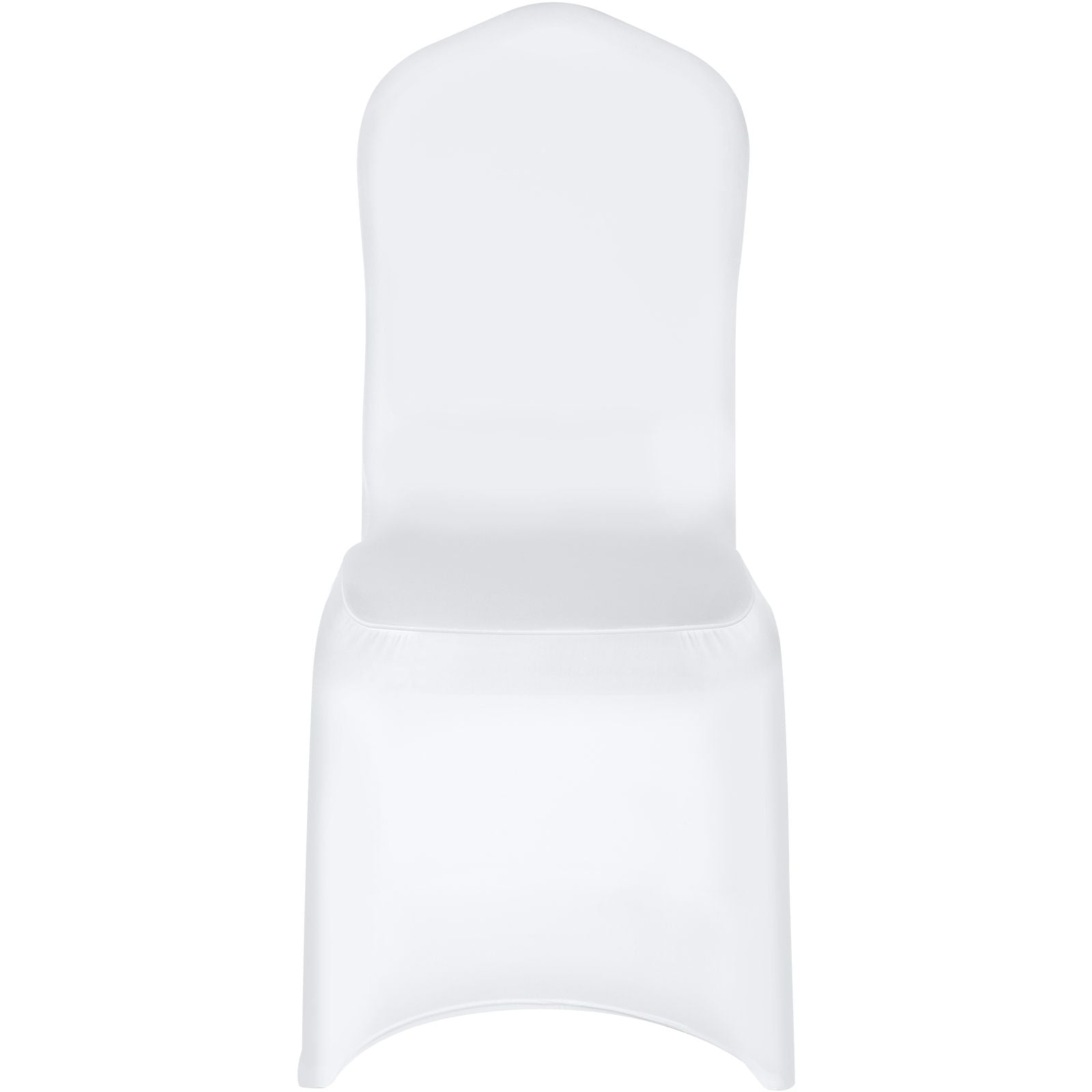 Stretch Spandex Folding Chair Covers, Universal Fitted Chair Cover, Removable Washable Protective Slipcovers, for Wedding, Holiday, Banquet, Party, Celebration, Dining (50PCS White)
