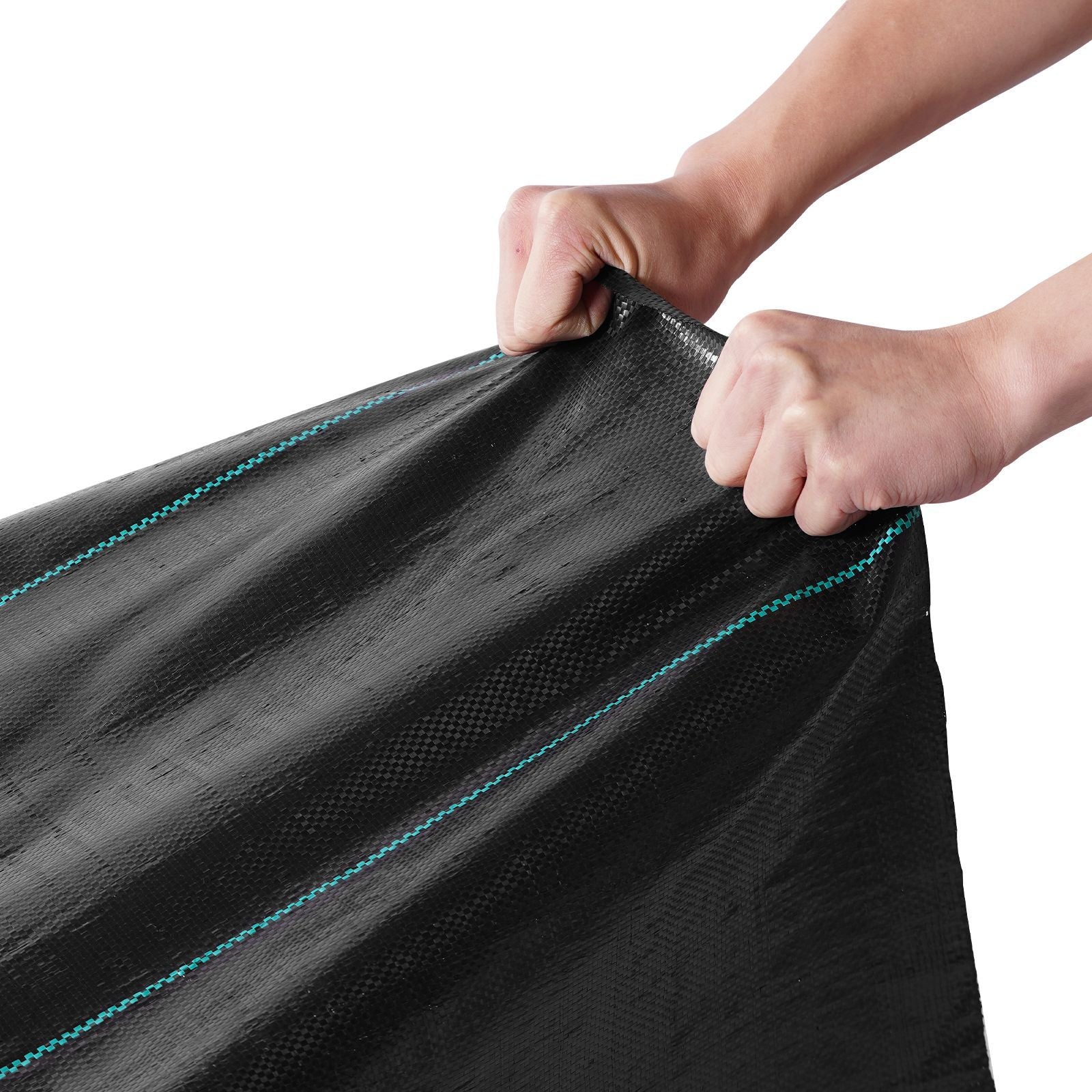 Weed Barrier Landscape Fabric, 6.5*330FT Heavy Duty Garden Weed Fabric, Woven PP Weed Control Fabric, Driveway Fabric, Geotextile Fabric for Landscaping, Weed Blocker Weed Mat, Black