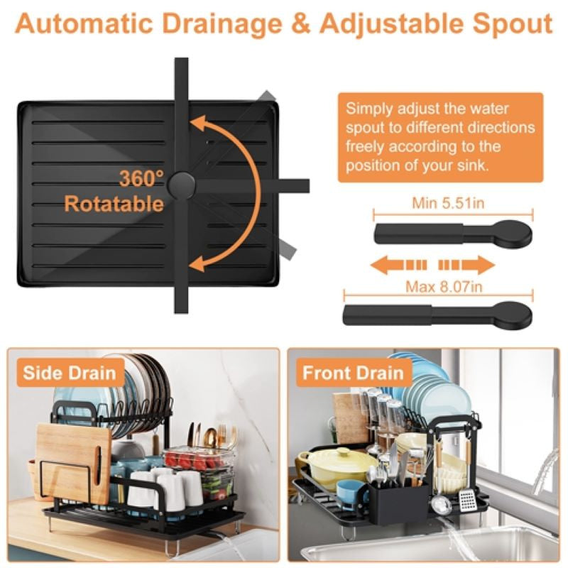 Tableware Organizer Kitchen Countertop Storage Shelf
