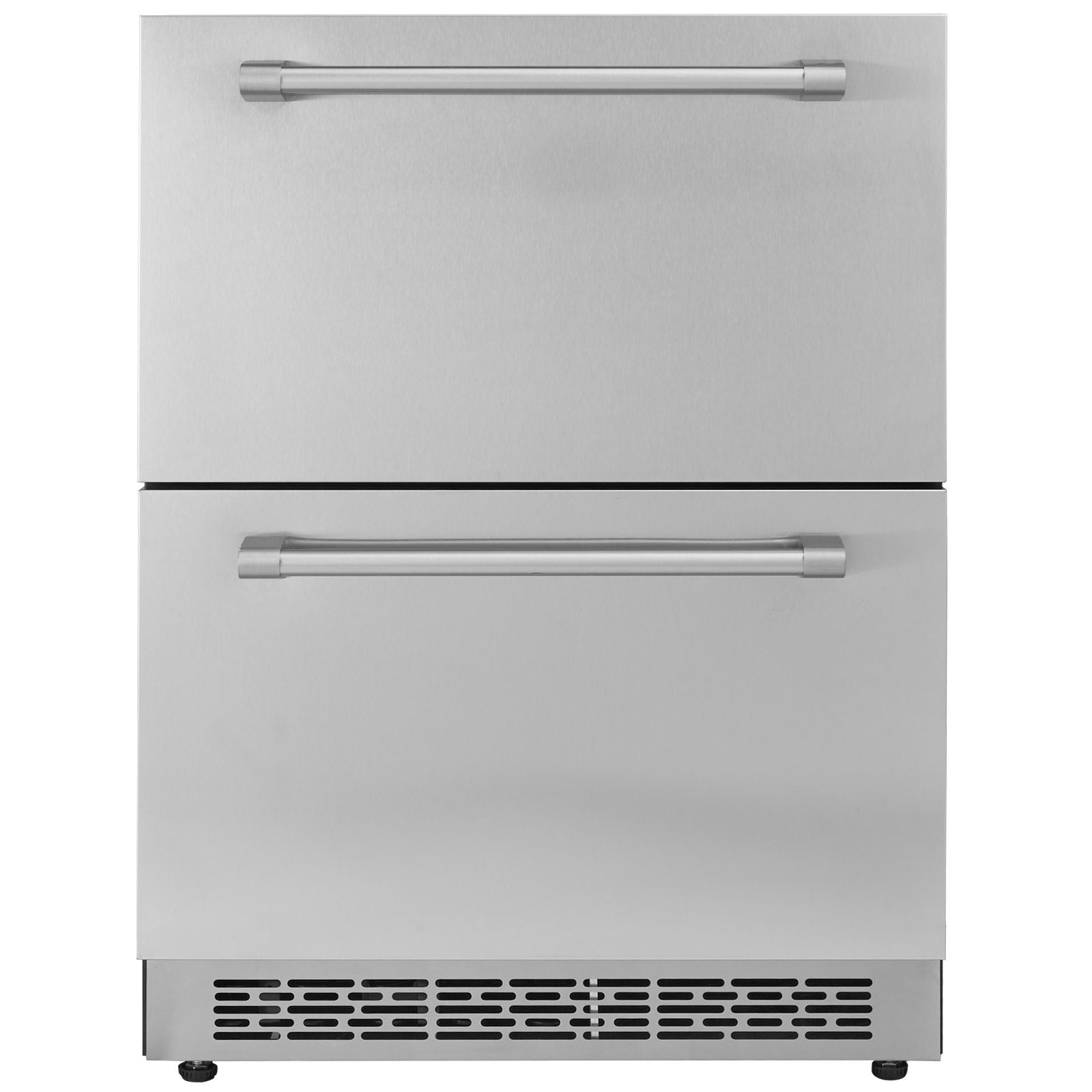 24" Undercounter Refrigerator, 2 Drawer Wine Refrigerator with Different Temperature, 4.87 Cu.ft. Capacity, Waterproof Indoor and Outdoor Under Counter Drawer Fridge for Home and Commercial Use