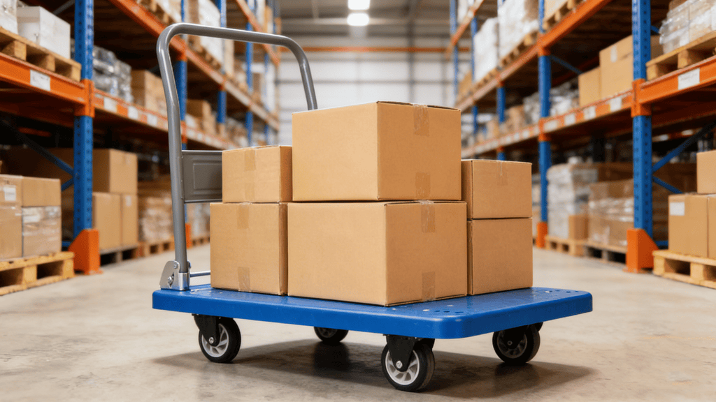 Hand Truck Upgraded Foldable Push Cart Dolly 660 lbs Capacity Moving Platform Hand Truck Heavy Duty Space Saving Collapsible Swivel Push Handle Flat Bed Wagon