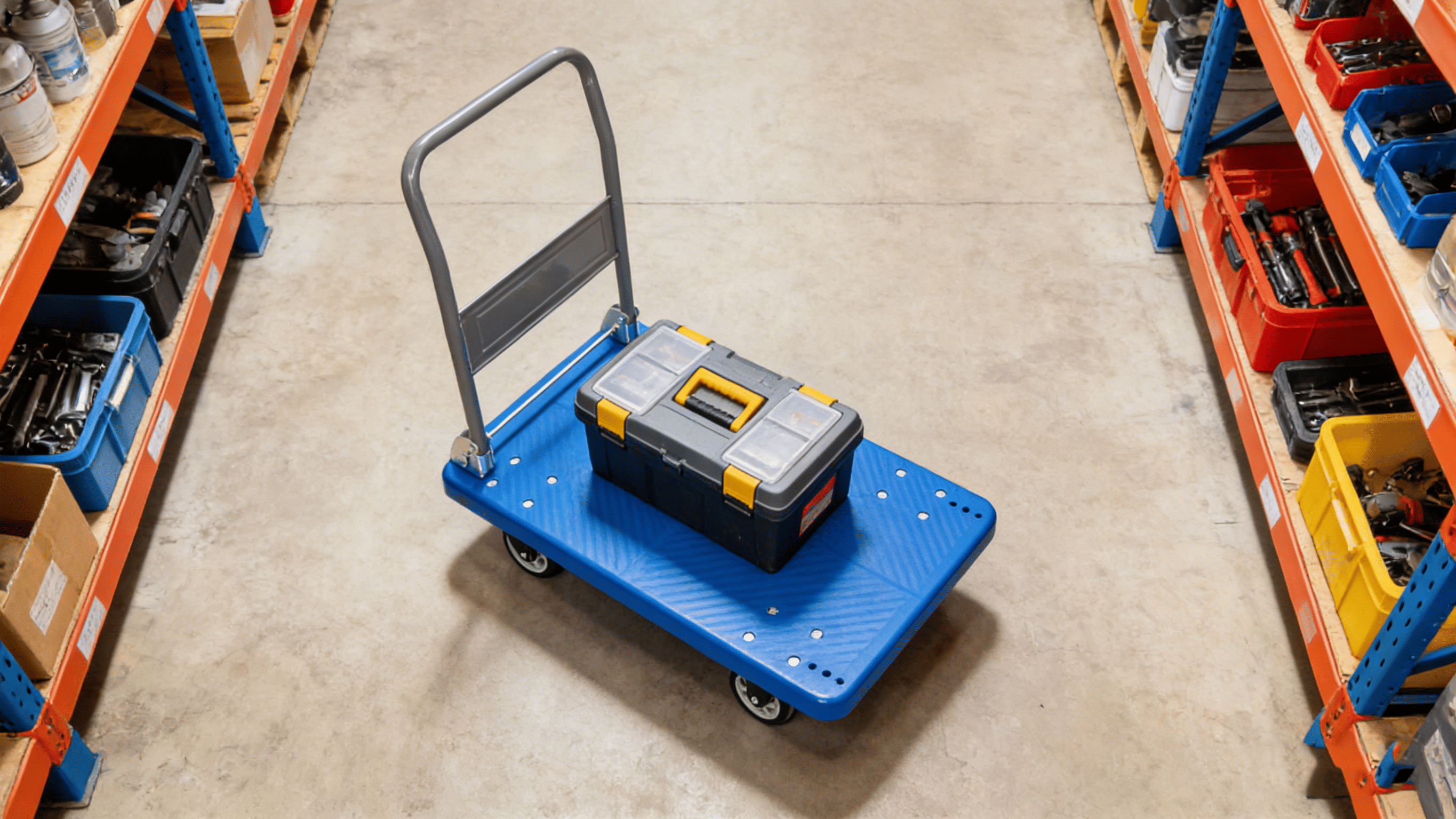 Hand Truck Upgraded Foldable Push Cart Dolly 660 lbs Capacity Moving Platform Hand Truck Heavy Duty Space Saving Collapsible Swivel Push Handle Flat Bed Wagon