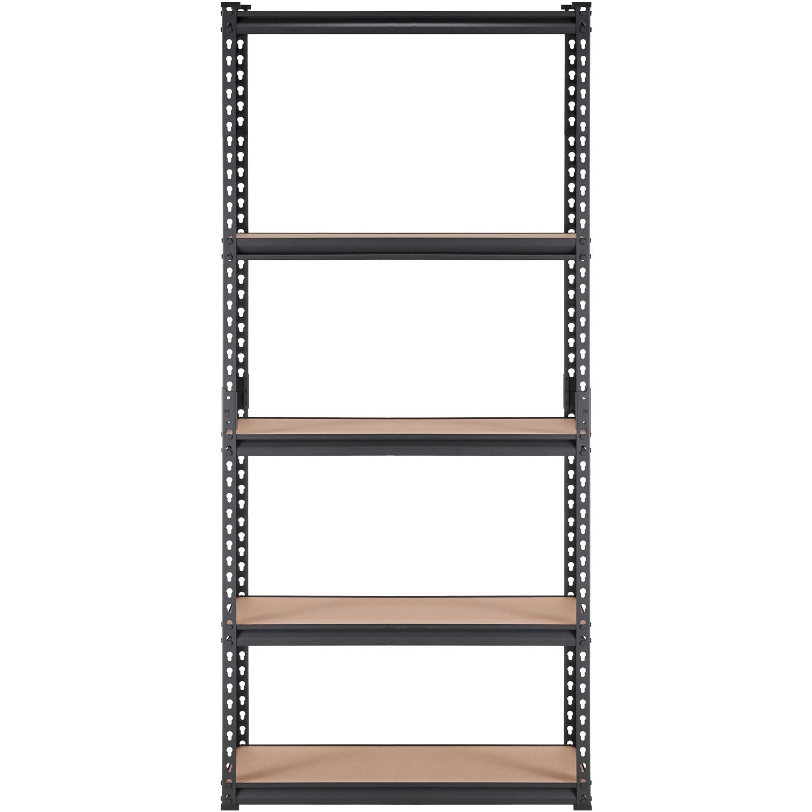 Storage Shelving Unit, 5-Tier Adjustable, 2000 lbs Capacity, Heavy Duty Garage Shelves Metal Organizer Utility Rack, Black, 35" L x 18" W x 71" H for Kitchen Pantry Basement Bathroom Laundry