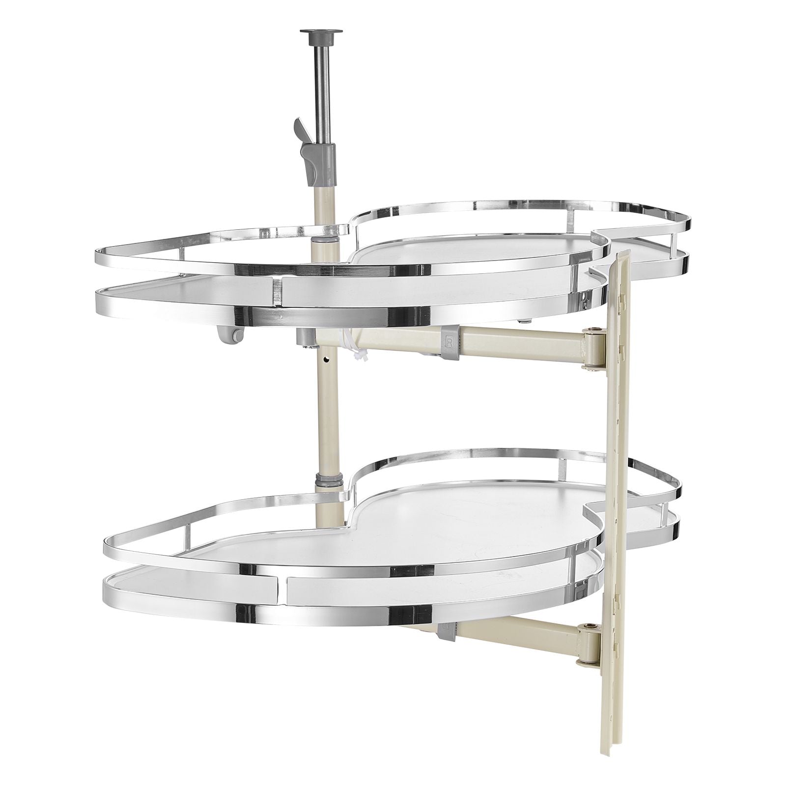 Swing Right Blind Corner Cabinet, Pull Out Organizer for 36 inch Width Blind Cabinet, 2 Tier Height Adjustable Swing Tray, Soft Close Kitchen Cloud Blind Organizer, Right Open