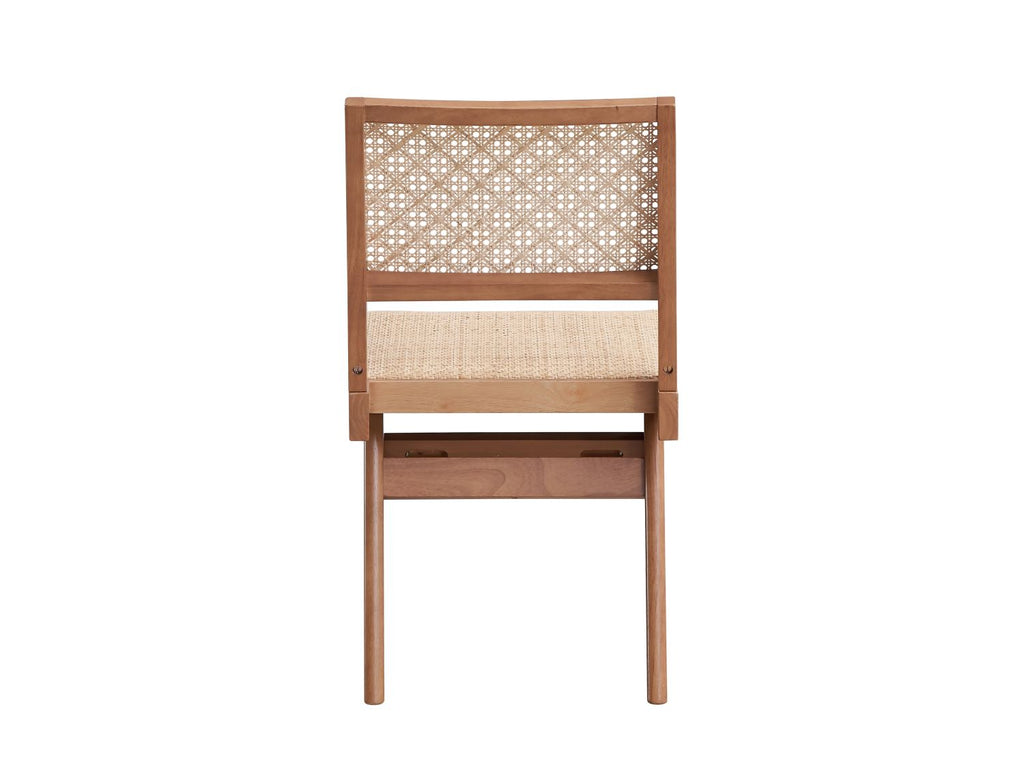 Valentina Rattan & Natural Finish 5PCs Patio/Outdoor Dining Set (No Bench Included)